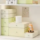 Stackable Cosmetic Storage Box Plastic Makeup Storage Container Dormitory