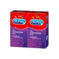 在飛比找PChome24h購物優惠-DUREX杜蕾斯 超潤滑型 保險套 12入x2盒