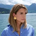 Geometric Stud Earrings Metal Ear Piercing Jewelry New Shell Earring Gifts