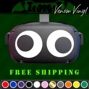 Googly Crazy Eyes Funny Vinyl Decal Fits: Oculus Quest / Rift PSVR VR Headsets