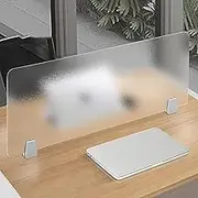 Acrylic Free Standing Privacy Screen, Desk Divider Home & Office Partitions,Portable Visual Distractions Privacy Panel for Table Top Workstation,80x30cm