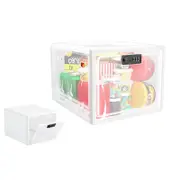 Lockable Refrigerator Storage Bins for Food Medicines-Transparent