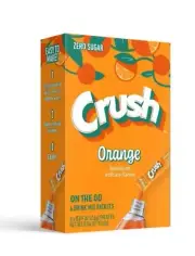 Crush Orange Drink Mix Sticks 6 On The Go Packs - No Sugar