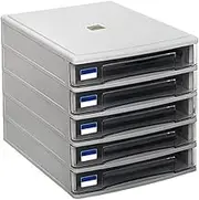 File Cabinet Desktop File Cabinet Drawer Type Office Multi-layer Combination Cabinet Data Cabinet for Home Office(35x27x27cm)