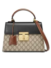Gucci Padlock GG Supreme Small Top Handle Bag
