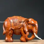 花梨木雕大象擺件泰國實木象紅木對象雕刻工藝禮品木質木頭仿古象