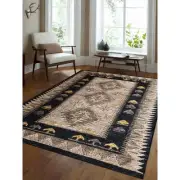 5 x 8 ft. Hand Knotted Sumak Jute Eco-Friendly Oriental Rectangle Area Rug Multi