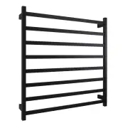 EZY FIT Heated Towel Rail - Square Tube - Dual Wired - (W900mm x H920mm) - Matte Black