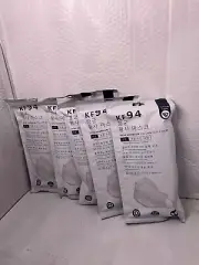 INT KF94 Certified Black Face Mask,4-Layered 3D Ergonomic Mask 50 Masks!