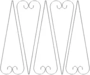 BESPORTBLE Outdoor Garden Hooks Pcs Easy Install Metal Hooks for Bird Feeders Lanterns Plant Signage Weatherproof Design