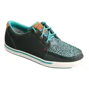 Twisted X Children's Lace Dark Teal & Teal Kick Shoes YCA0011