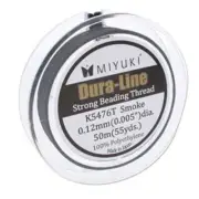 Miyuki Dura-Line Beading Thread 43741 Size B 0.012mm 50m Smoke Gray