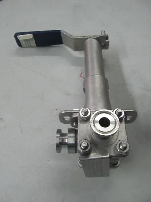 PBM 3-Way, 1/2"TC Ball Valve 3-Piece 900psi 316L Extended Handle DCHLC5X-Z10-18A