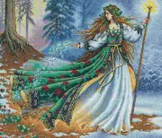 Gold Collection Woodland Enchantress Counted Cross Stitch Ki 14"X12" 16 Count