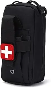Molle Medical IFAK Pouch, Rip-Away EMT First Aid Pouch Bag, Tactical Emergency Survival Pouch, Empty Trauma Kit, Medical EDC Pouch for Outdoor Travel Camping Hiking Trekking, Climbing Hunting