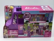 2020 Barbie Fresh 'n' Fun Food Truck Plus 30 Pieces #GMW07 NRFB Damaged Box
