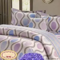 在飛比找momo購物網優惠-【La Elite 愛麗克】純棉六件式兩用被床罩組 英倫風情