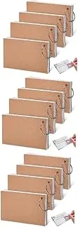 SHINEOFI 3sets Index Cards Flashcards for Studying Lined Note Cards Ring Punched Small Notebook 4pcs*3