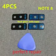 4PCS Real Glass Camera Bezel Lens Cover For Samsung Galaxy Note8 N950 Tape