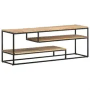 TV Cabinet 130x30x45 cm Rough Mango Wood