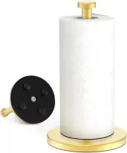 Gold Paper Towel Holder, Paper Towel Holder Stand, Paper Towel Holder with Weig