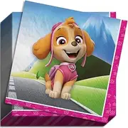 Amscan Paw Patrol Skye Beverage Paper Kids' Birthdays Parties Napkins, 15", Multicolor