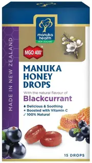 Manuka Health Manuka Honey Drops - Blackcurrant (15 Drops) | 65g