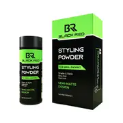 Black Red Semi-Matte Styling Powder 20g - Medium Hold, Natural Texture, Clean Finish