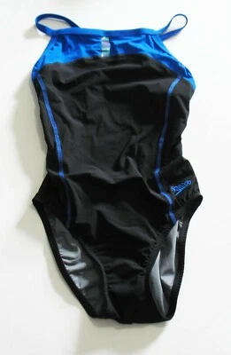 Speedo Womens Bolt Splice Drill Back PowerPLUS Swimsuit 7719703 Sz 26 - NWT