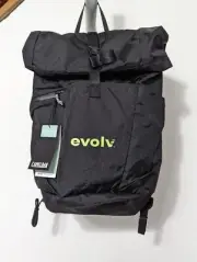 New! Camelbak Pivot Roll Top 20L Commuter Backpack Daypack Black 20"x8"x6"