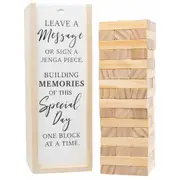 Splosh Wooden Wedding Signature Jenga