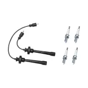 Bosch Ignition Leads +4 Denso Iridium Power Spark Plugs for Mitsubishi Nimbus UG