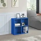 Kings Brand Furniture - 4 Cube Storage Organizer Book Shelf, Toy Storage, Blue