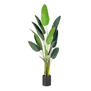 220cm Artificial Giant Green Birds Of Paradise Tree Fake Tropical Indoor Plant Home Office Decor