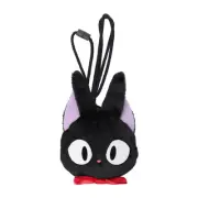 Studio Ghibli Jiji Plush Coin Purse - Soft Fluffy Gamaguchi 5” x 6.5” x 2”
