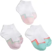 [Jefferies Socks] Little Girls' Fuzzy Toes Low Cut - Multi