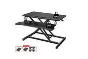 OZNALA Standing Desk Laptop Riser Height Adjustable Stand Up Sit Stand Computer Shelf