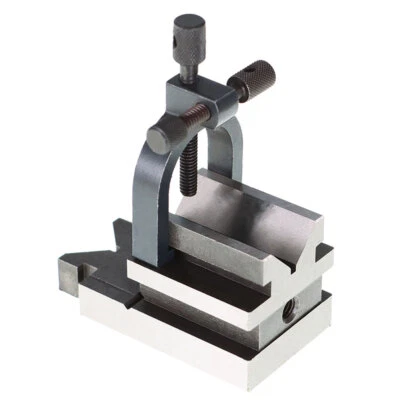 Percision 3-1/2" x1-7/8" x1-7/8" Angle V-Block W/ Clamp Set Accuracy 0.0003"