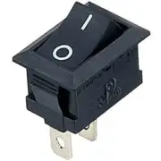 Rocker Switch SPST ON-OFF. Red or Black. 1 or 6 pack. FREE POSTAGE