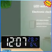 NEW Digital Wall Clock Large Display with Time Date Temperature LED Digital