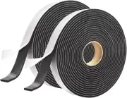 2 Rolls Foam Seal Tape for Door Window Seal Insulation, 3/4In Wx1/8In T Soundpro