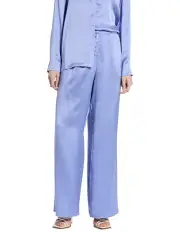 [David Lawrence] Archie Silk Palazzo Pant in Hydrangea