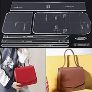 NW XBX-09 Square Messenger Bag Acrylic Template Leather Pattern Acrylic Leather Pattern Leather Templates for Bags