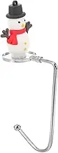 LABRIMP Xmas Hanging Hook Stocking Holder for Christmas Party Decorative Ornament Metal Resin
