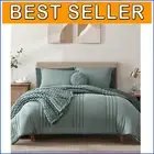 Cozy King Size Bedding Set - 7 Pieces in Sage Green with Cloud-Like Comfort