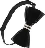 [FRCOLOR] Elegant Men's Bow Tie Pre-tied Rhinestone Embellished Bow Tie for Party Wedding Banquet Business Stage Formal Events