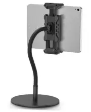 Tablet Stand for Desk, Adjustable Gooseneck Tablet Holder with 360° Rotation