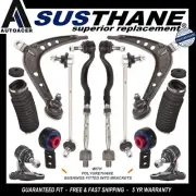 Front Control Arms Ball Joints PU Bushes Links Tie Rods Boot Kit 12p for BMW E46 (for: BMW)