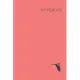 Pastel Red Animal Composition Book: Wide Lined Notebook: Parrot Journal for Exotic Animal Lovers, 110 pages 6x9 in.