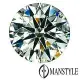 MANSTYLE－GIA 0.32ct E-VVS2 八心八箭裸鑽